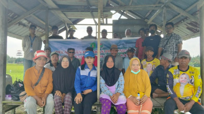 kegiatan gerakan pengendalian hama  penggerek batang walang sangit Desa Sepaso Barat (26/09/2025)