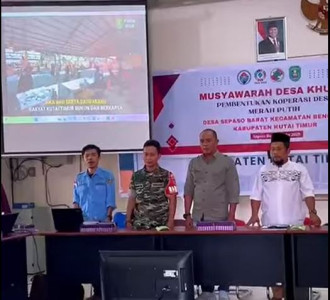 Musyawarah Desa Khusus Pembentukan Koprasi Merah Putih Desa Sepaso Barat