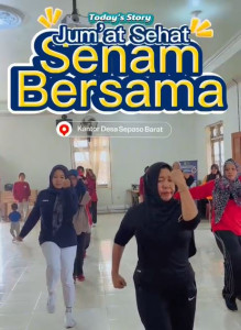 Jumat Sehat, Senam Bersama Desa Sepaso Barat! Mari kita jaga kesehatan dan kebugaran bersama-sama (03/10/2025)
