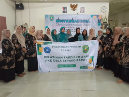 Kegitan PKK, Pelaksanaa Program Pokja 1 "Pelatihan Fardu Kifayah" Desa Sepaso Barat (11/07/25)